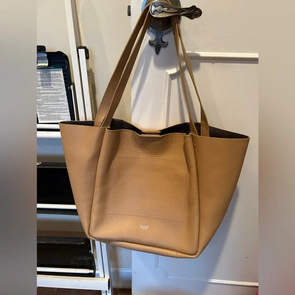 Botkier Camel Leather Shoulder Tote Bag 👜 EUC 🤩 - Picture 2 of 5